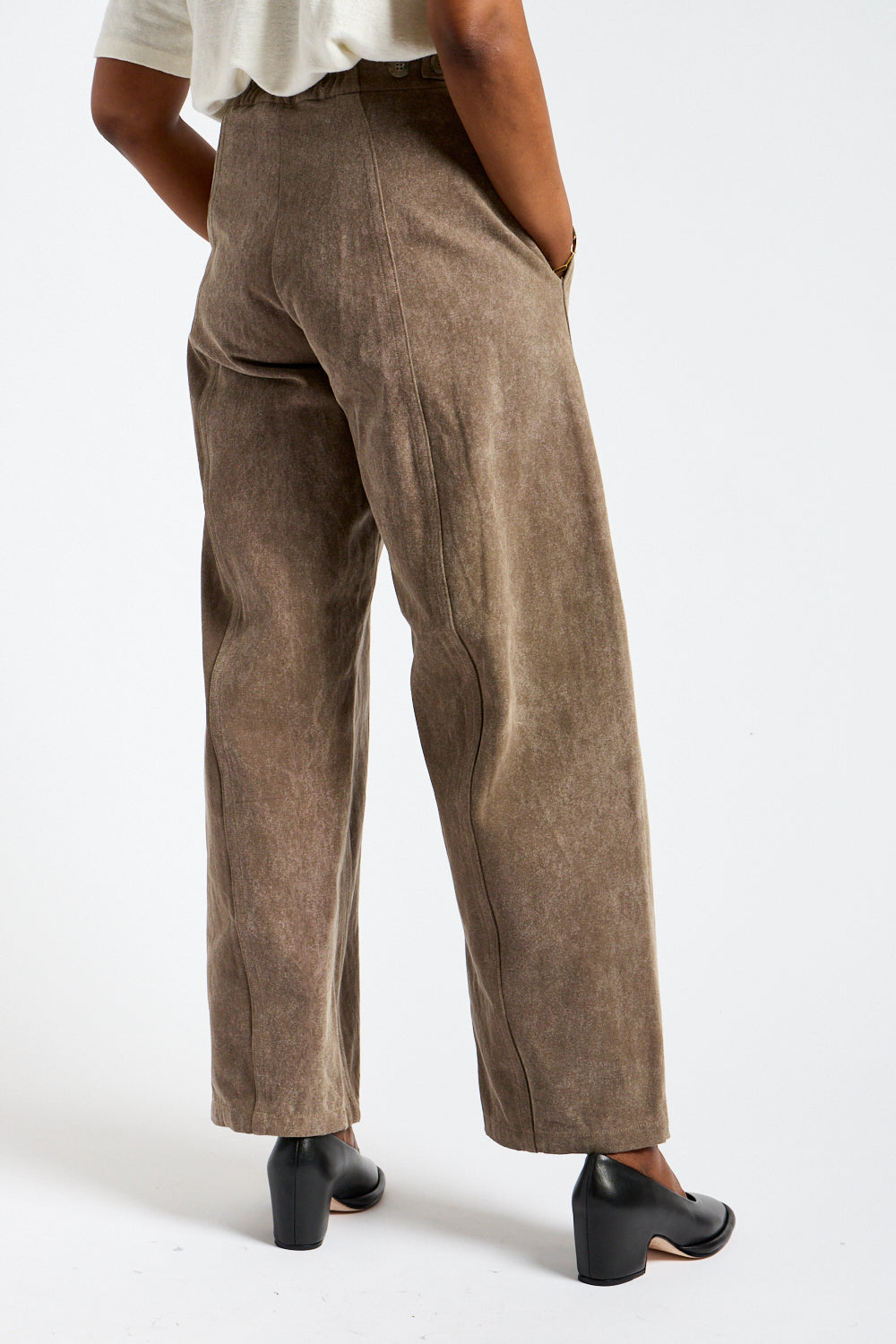 Canvas Pant in Washed Cinder