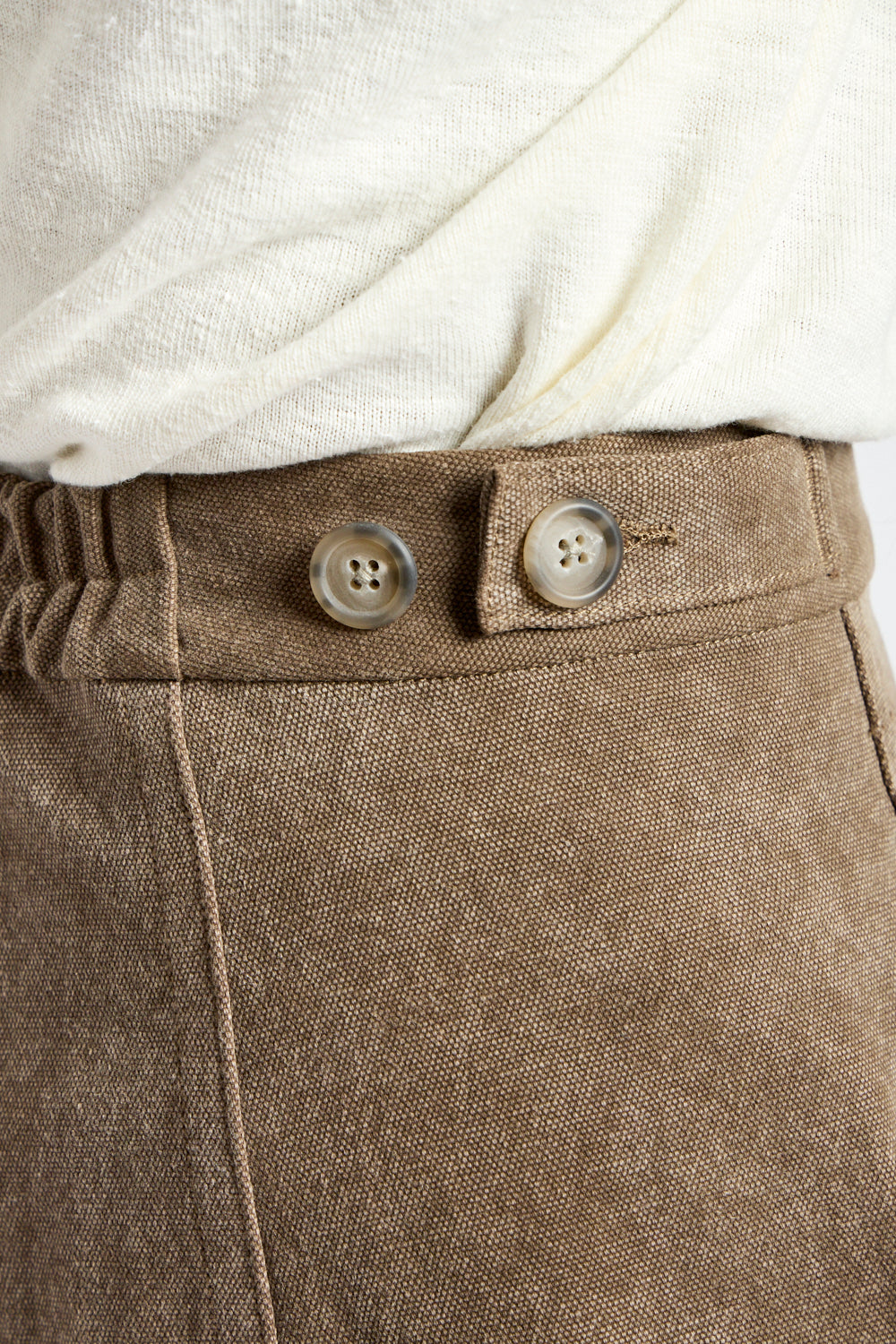 Canvas Pant in Washed Cinder