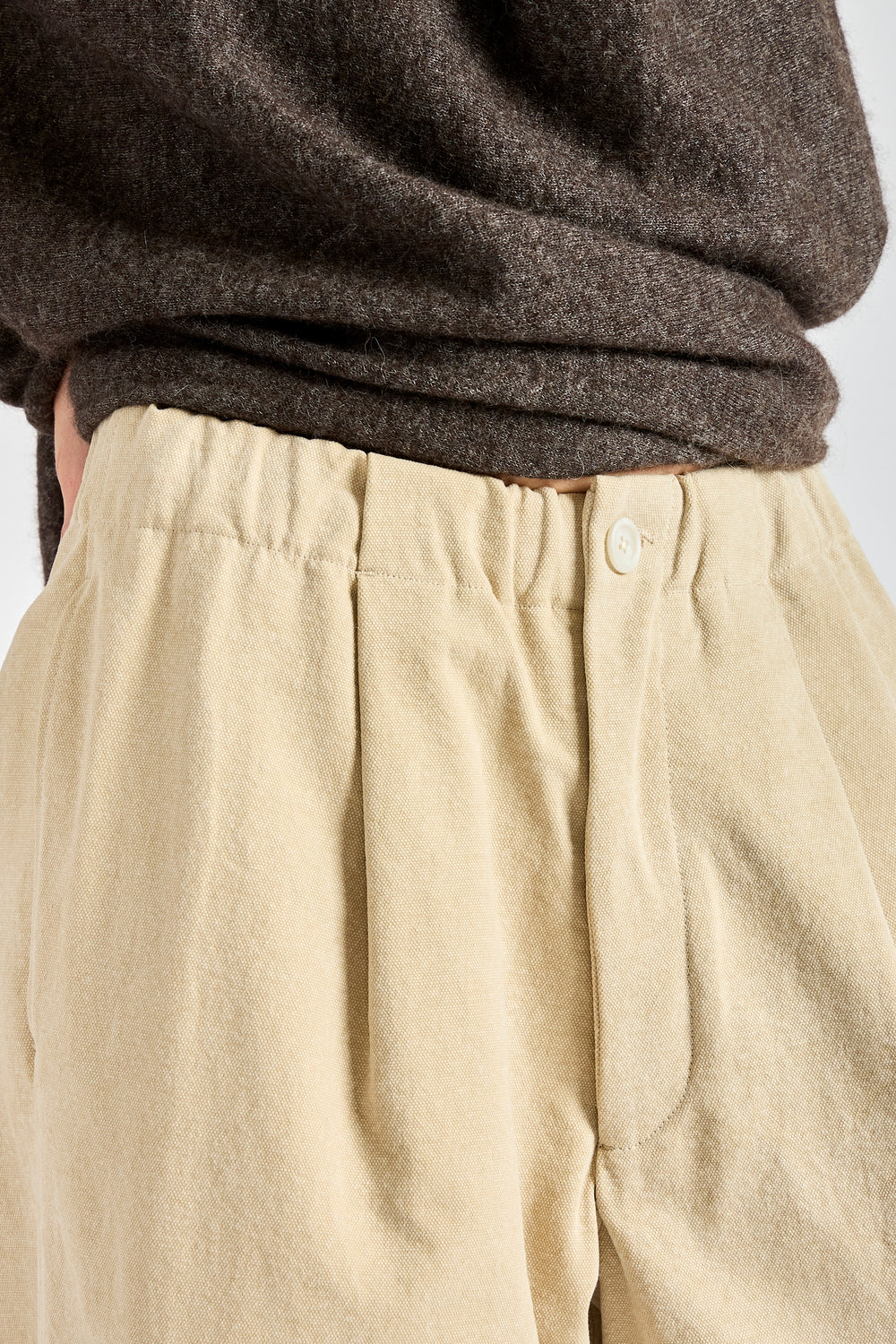 Canvas Trouser in Washed Antique