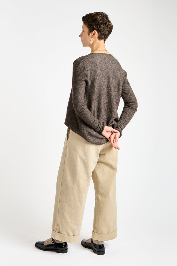 Cowl Top in Blackened