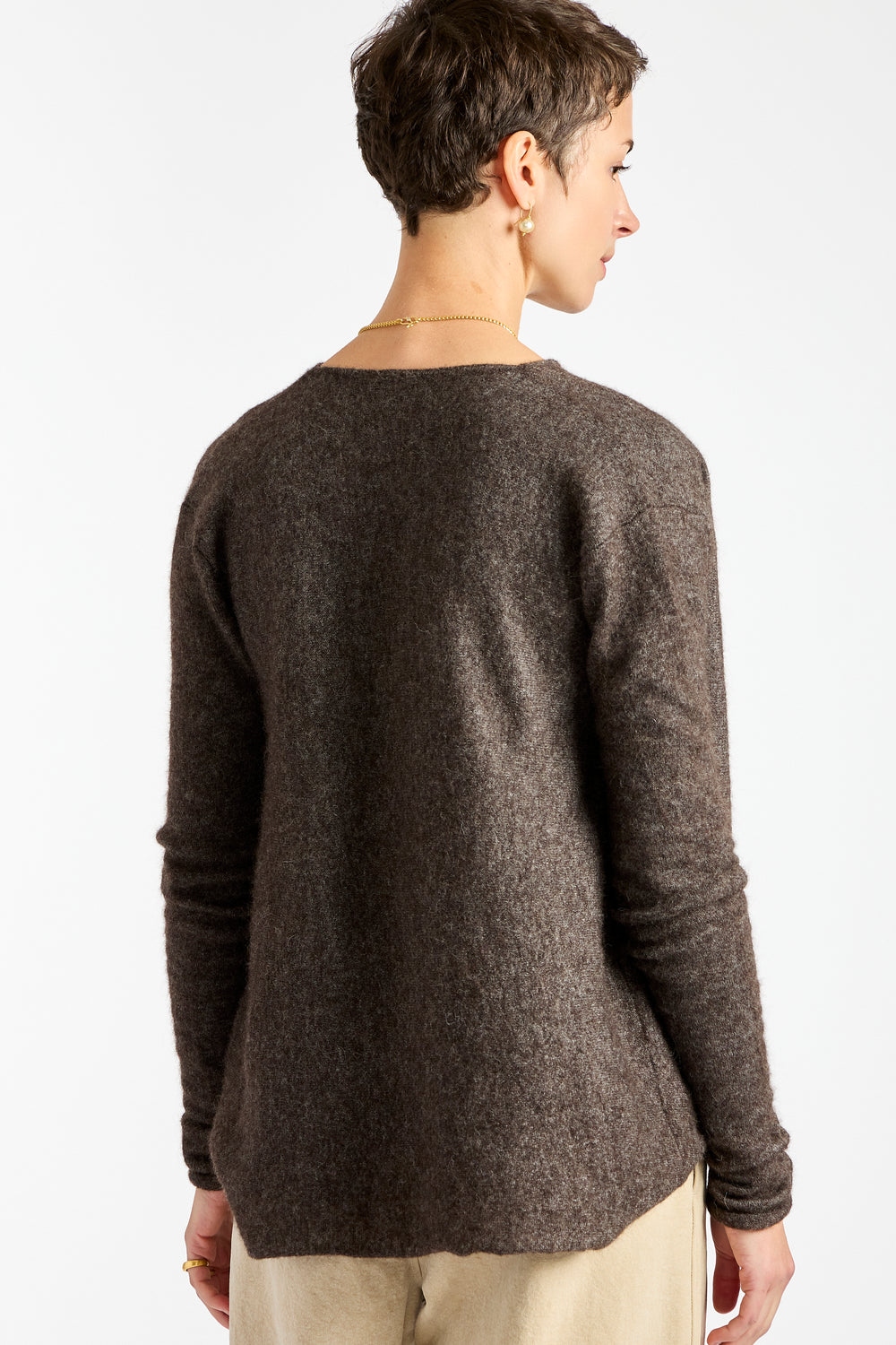 Cowl Top in Blackened