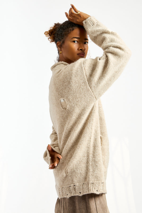 Distressed Rollneck in Aspen