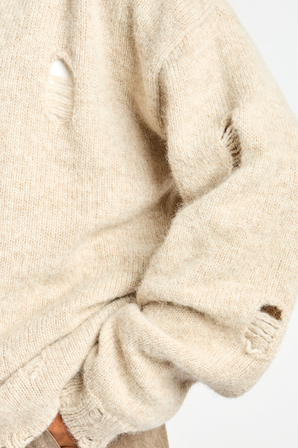 Distressed Rollneck in Aspen