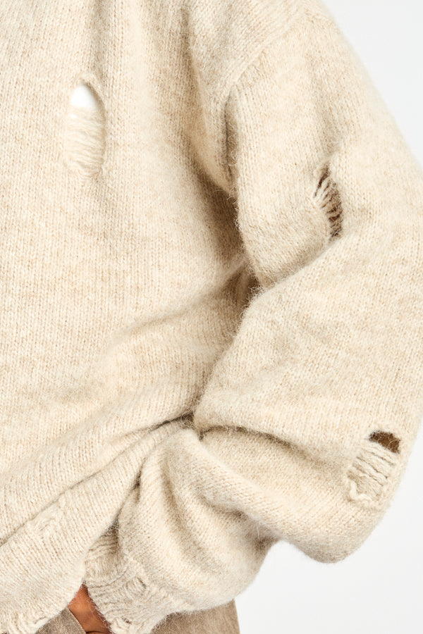 Distressed Rollneck in Aspen