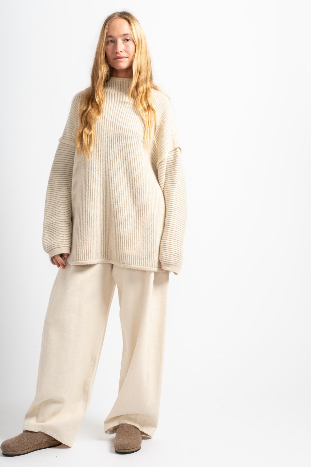 Ottoman Turtleneck in Alabaster