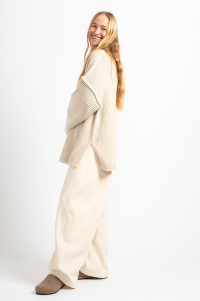 Ottoman Turtleneck in Alabaster