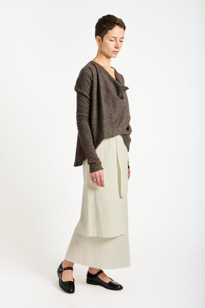 Raw Layer Skirt in Chalk
