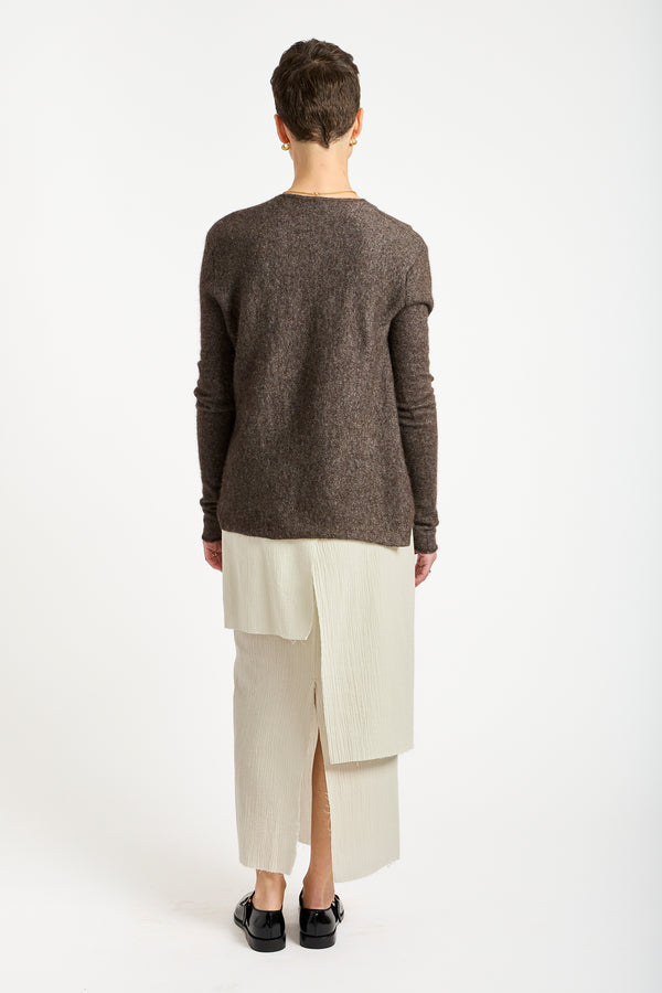 Raw Layer Skirt in Chalk