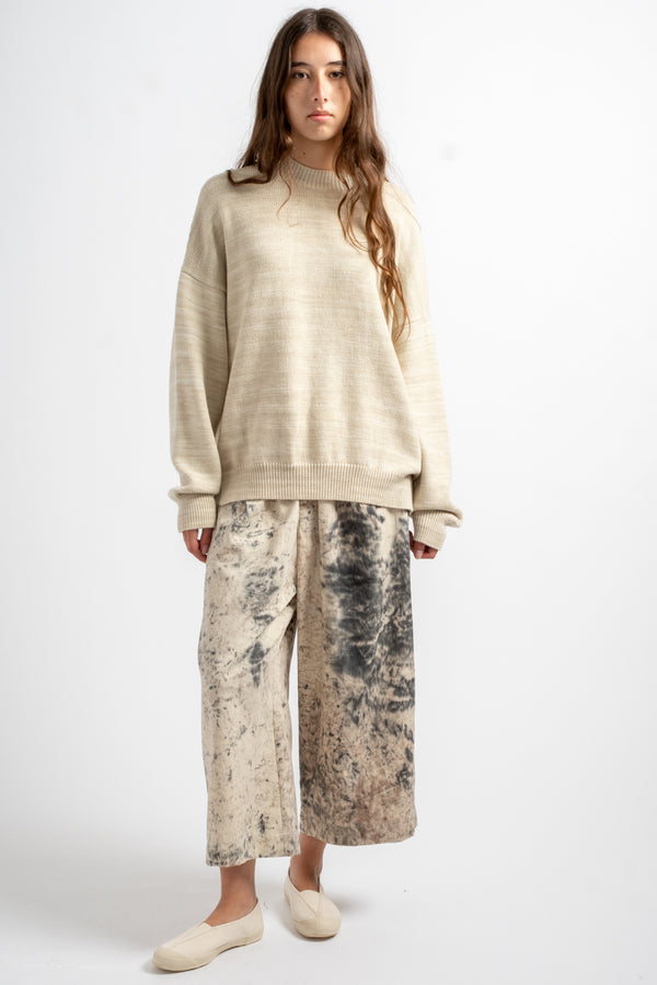 Watercolor Crewneck in Parchment