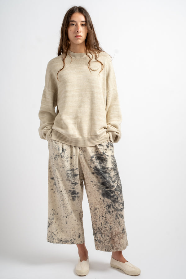 Watercolor Crewneck in Parchment