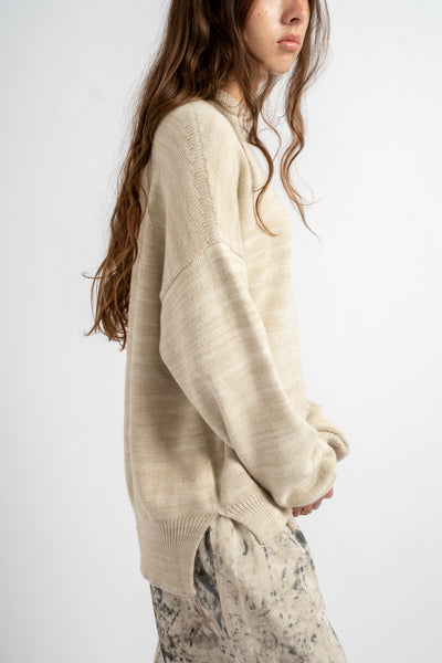 Watercolor Crewneck in Parchment
