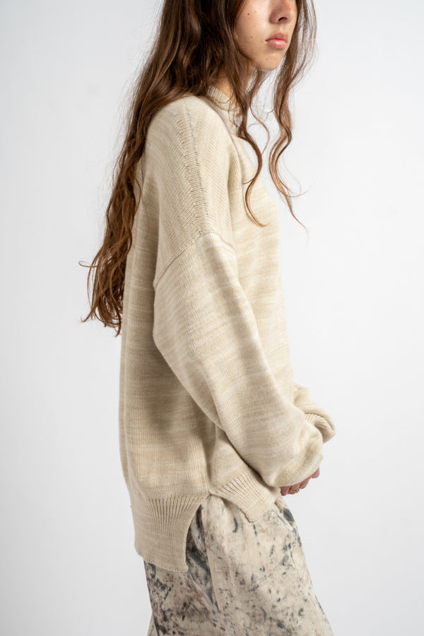 Watercolor Crewneck in Parchment