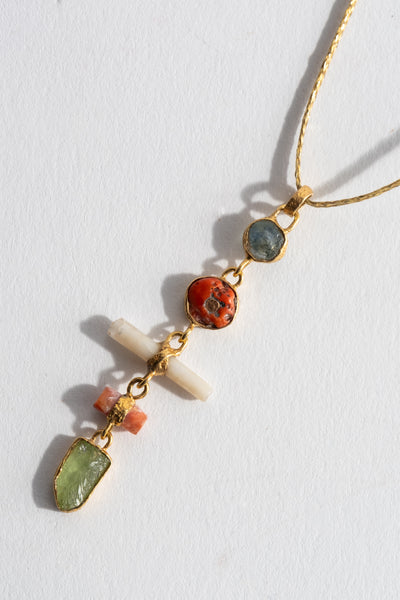 22K Pre-Colum 5-Drop Pendant