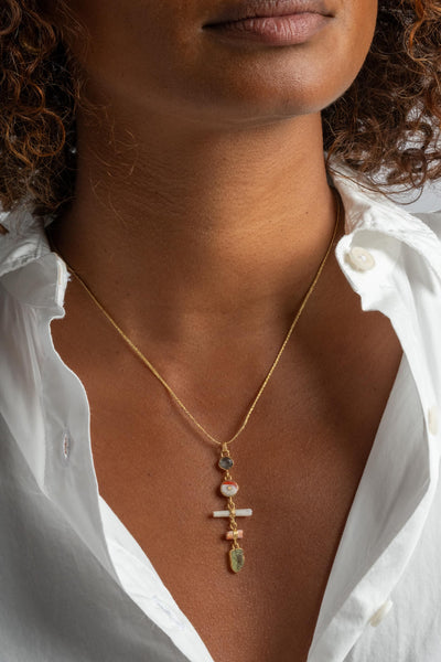 22K Pre-Colum 5-Drop Pendant
