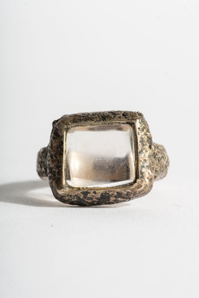 Sterling Clear Quartz Ring