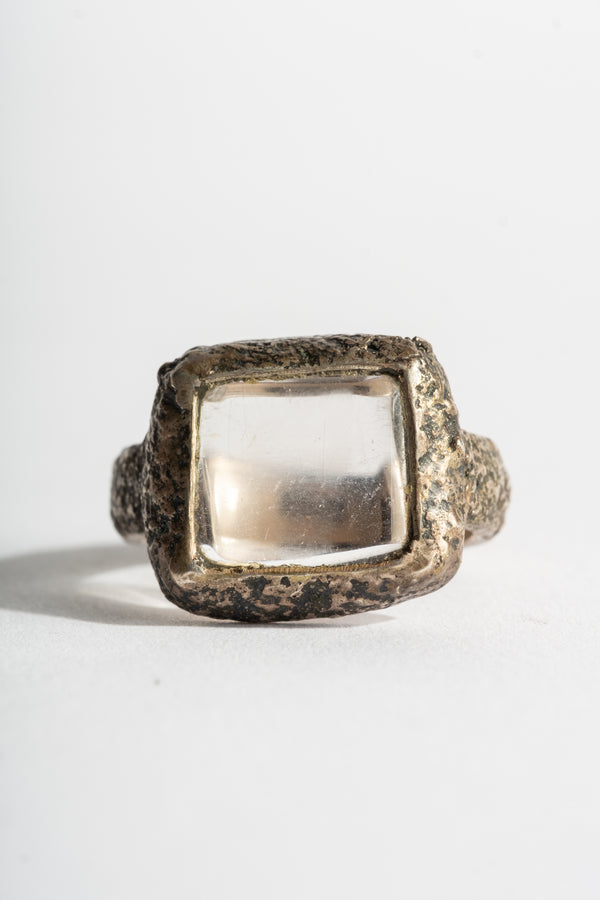 Sterling Clear Quartz Ring
