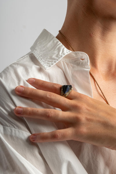 Sterling Lapis Ring No. 1