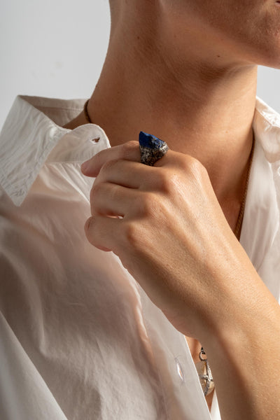 Sterling Lapis Ring No. 2
