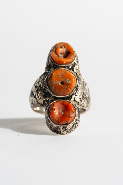 Three Coral Ring