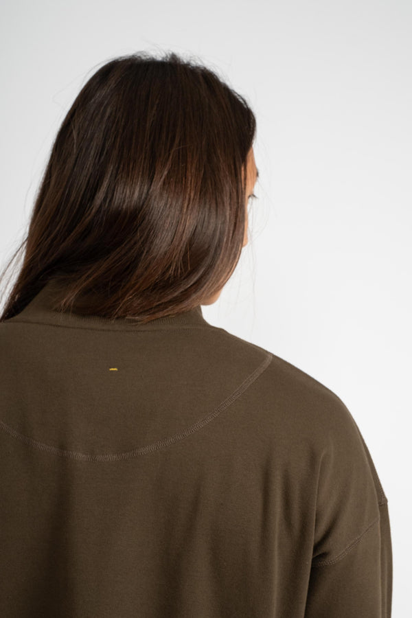 Mock Neck Thermal in Bark