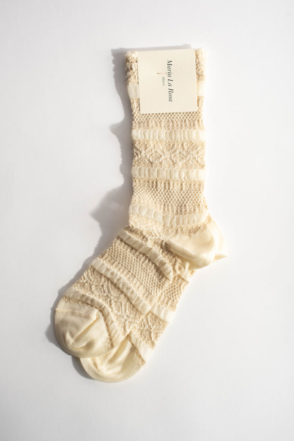 Lacy Sock in Cream