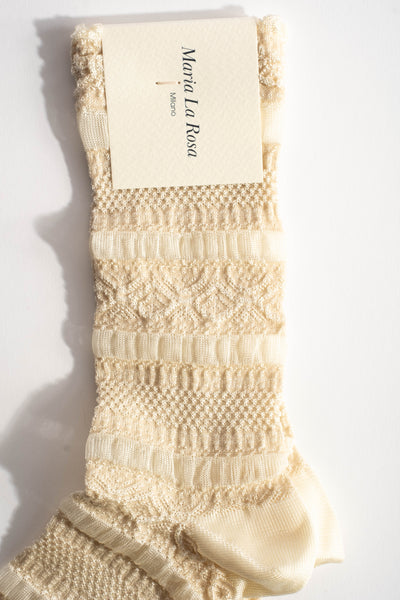 Lacy Sock in Cream