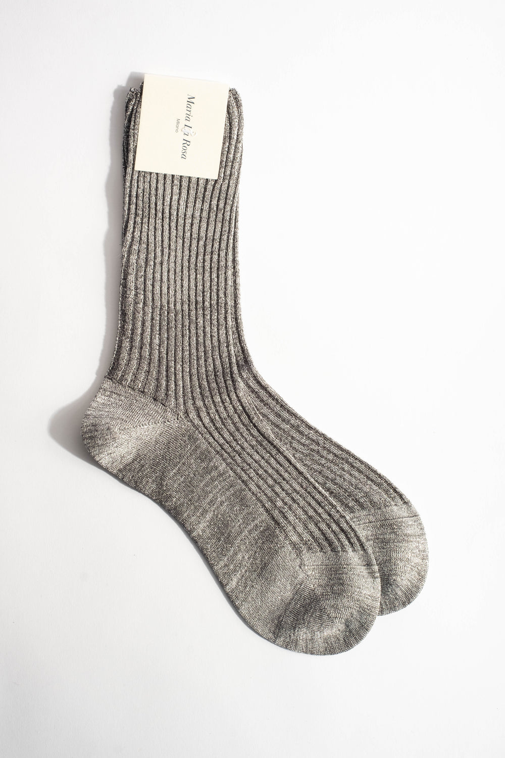 Metallic Sock in Silver