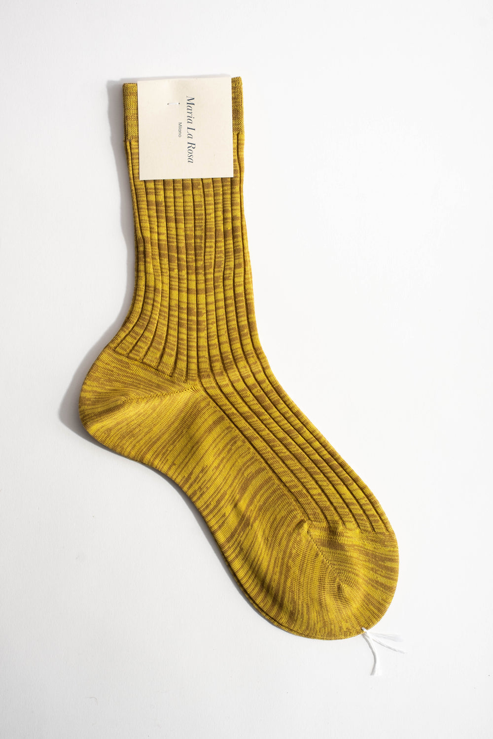 Ribbed Cotton Sock in Lime