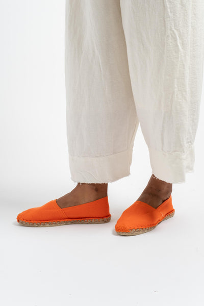 Plain Basque Espadrilles Orange