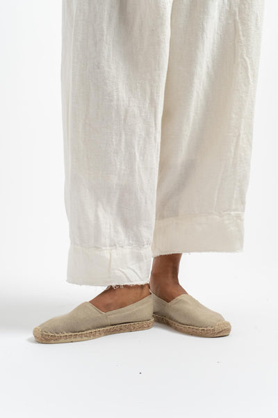 Plain Basque Espadrilles Sable