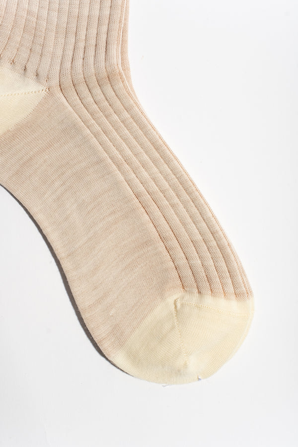 Crew Stripe Sock in Sabbia