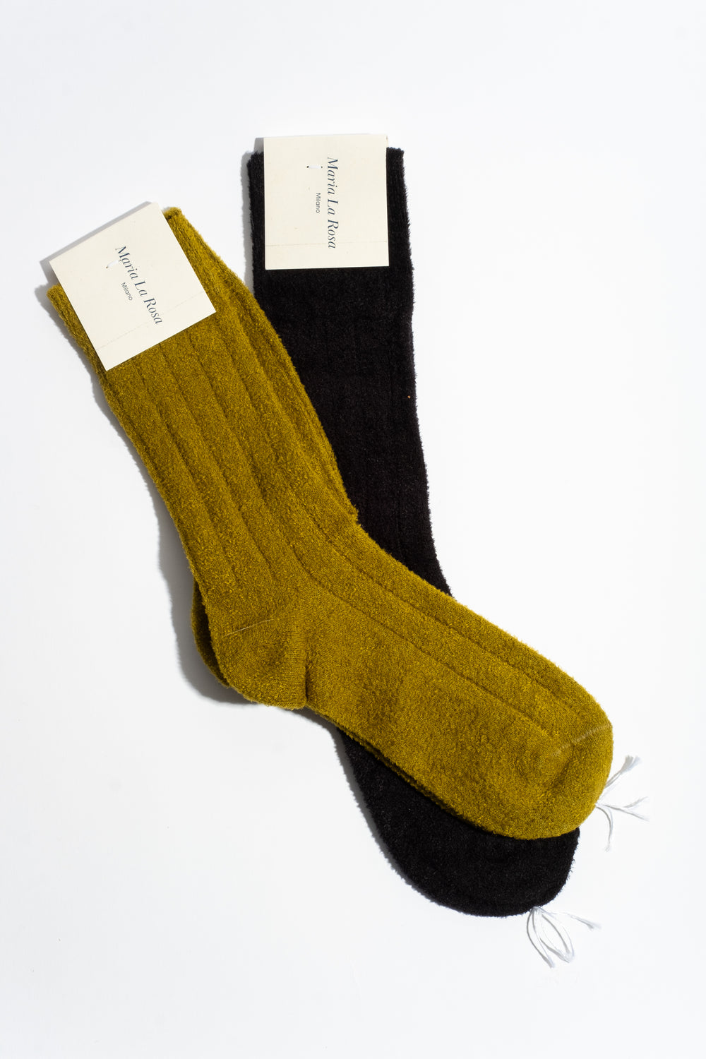 Ribbed Mid Calf Sock in Lime