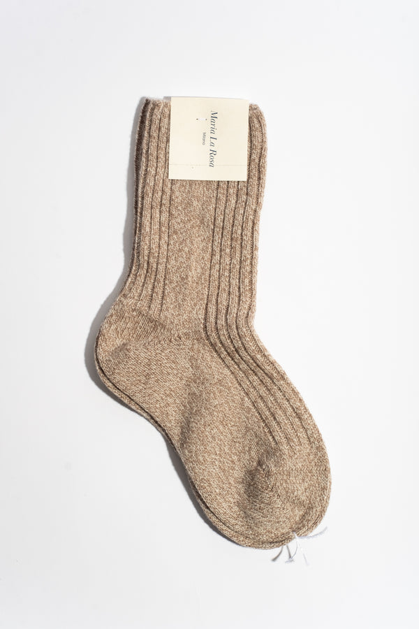 Wool + Cashmere Sock in Grey