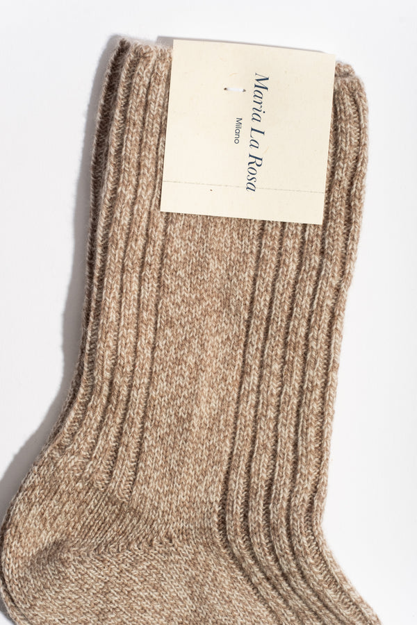Wool + Cashmere Sock in Grey