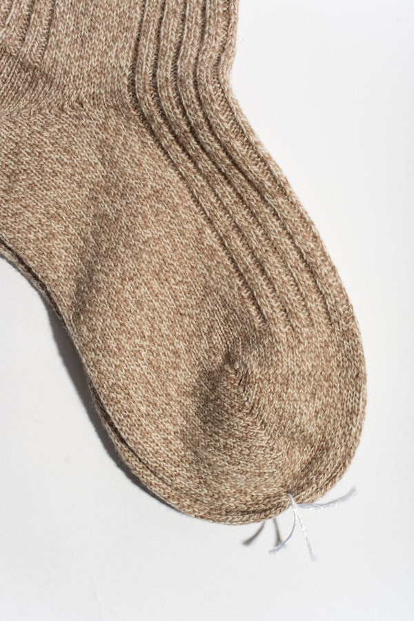 Wool + Cashmere Sock in Grey
