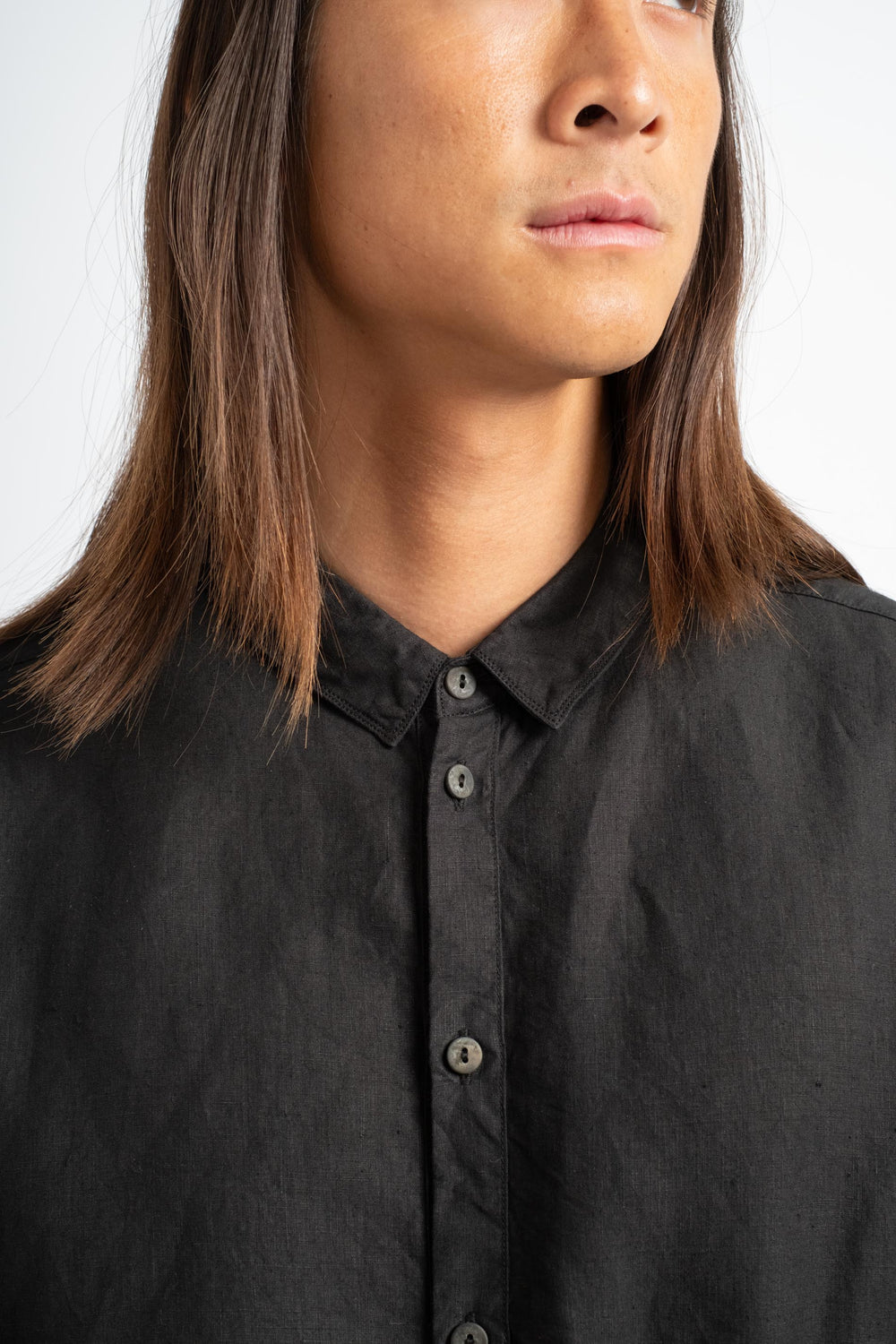 Large Hemp Shirt in Black