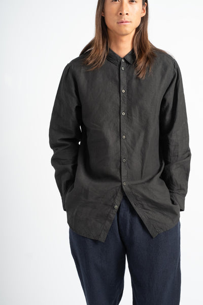 Large Hemp Shirt in Black