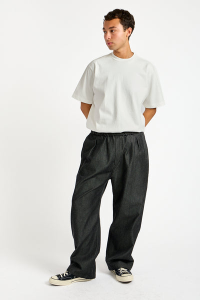 NM Wool OC Twill Wide in Black + White