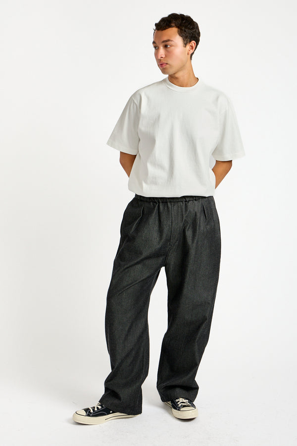 NM Wool OC Twill Wide in Black + White