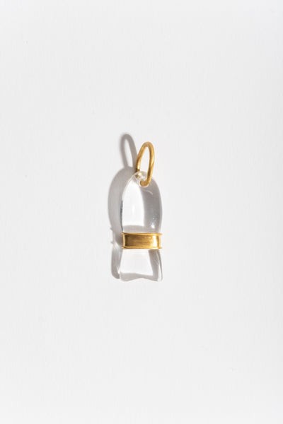 Rock Crystal Minnow Pendant