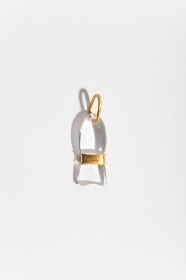 Rock Crystal Minnow Pendant