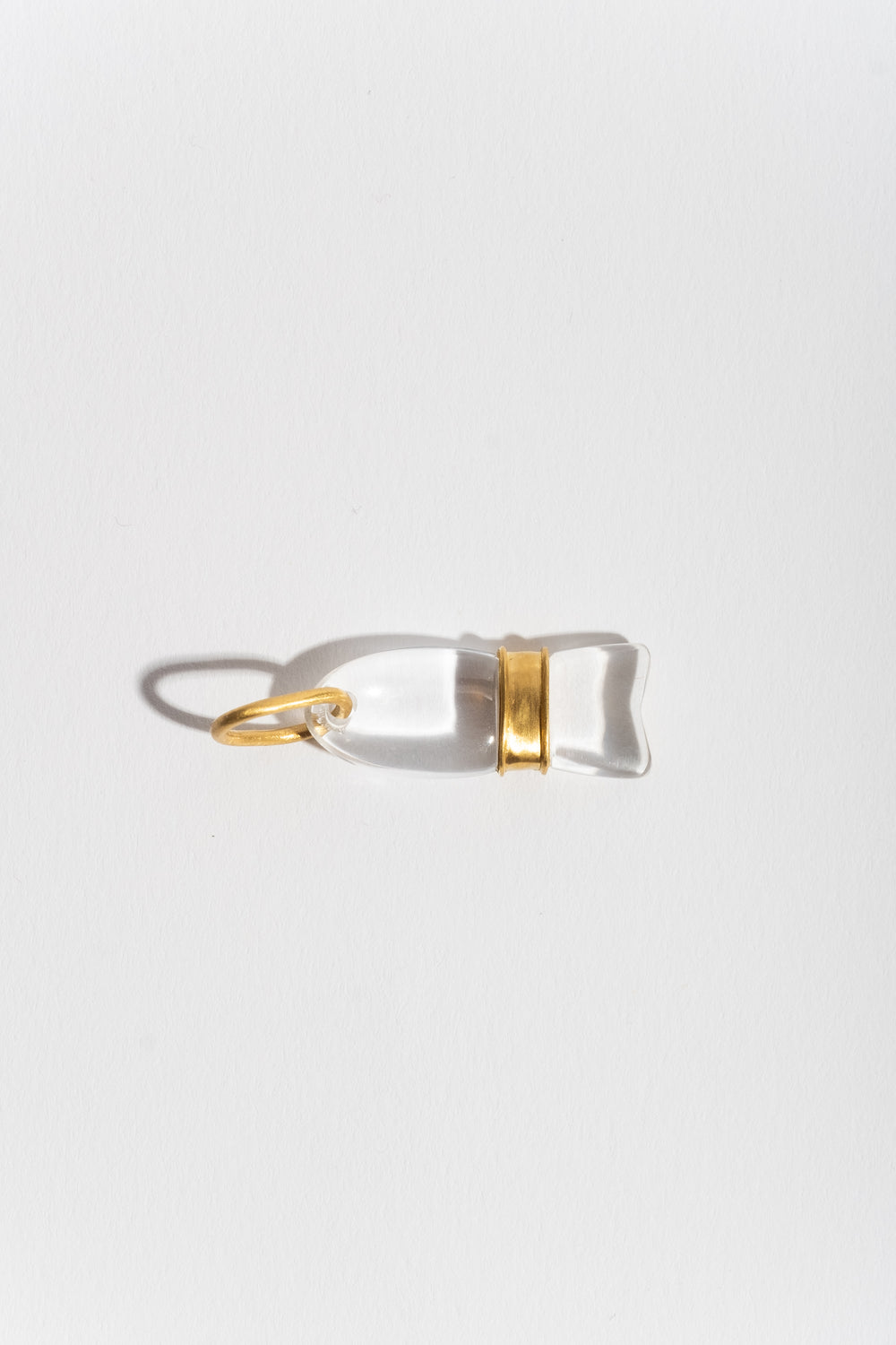 Rock Crystal Minnow Pendant