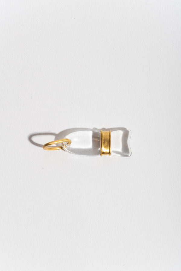 Rock Crystal Minnow Pendant