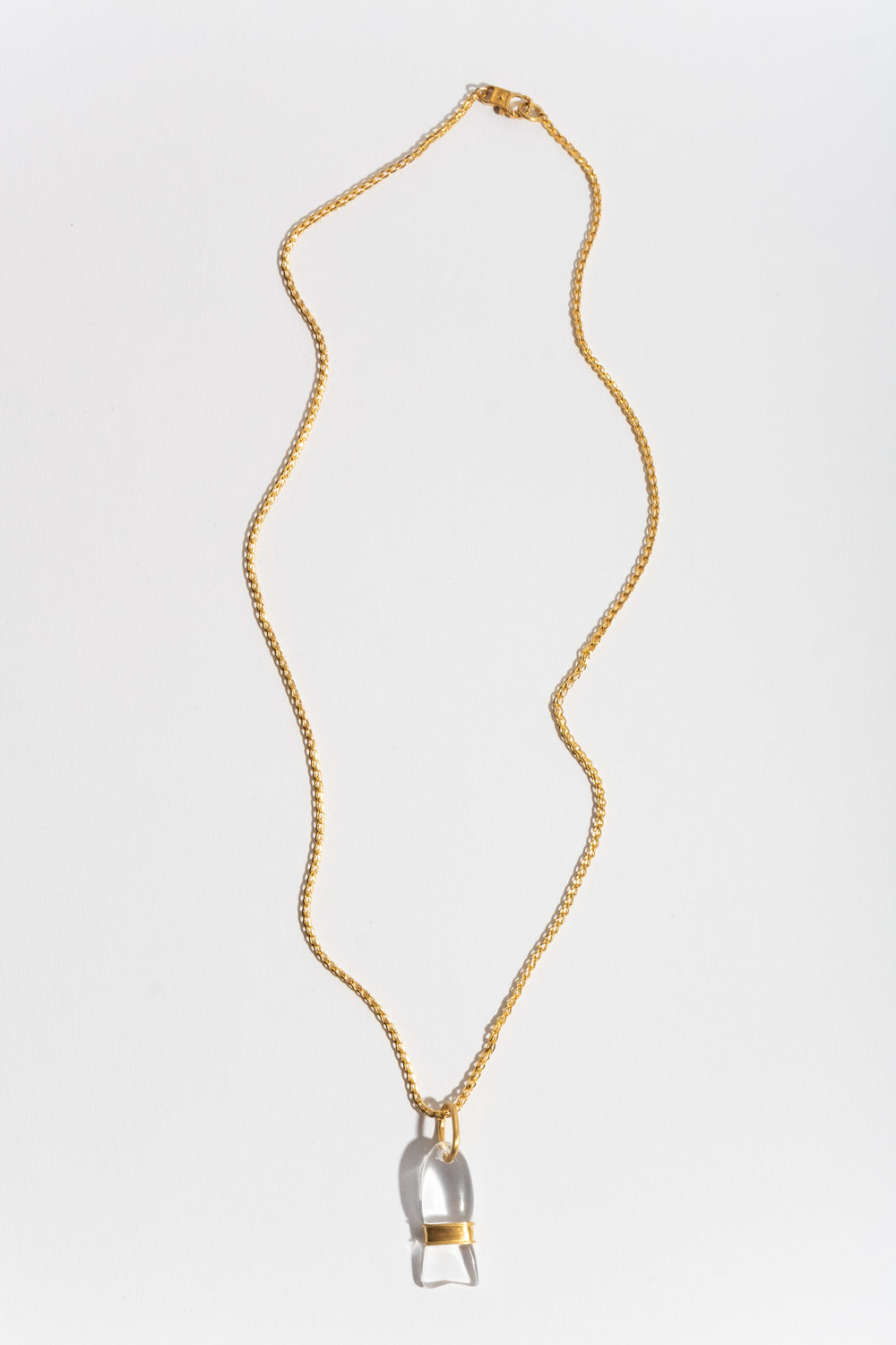 Rock Crystal Minnow Pendant