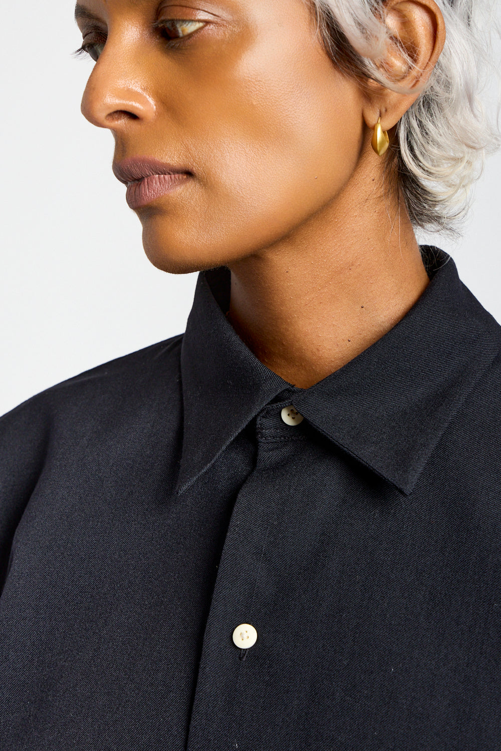 3/4 Sleeve Shirt in Midnight