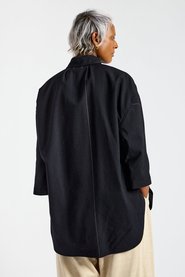 3/4 Sleeve Shirt in Midnight