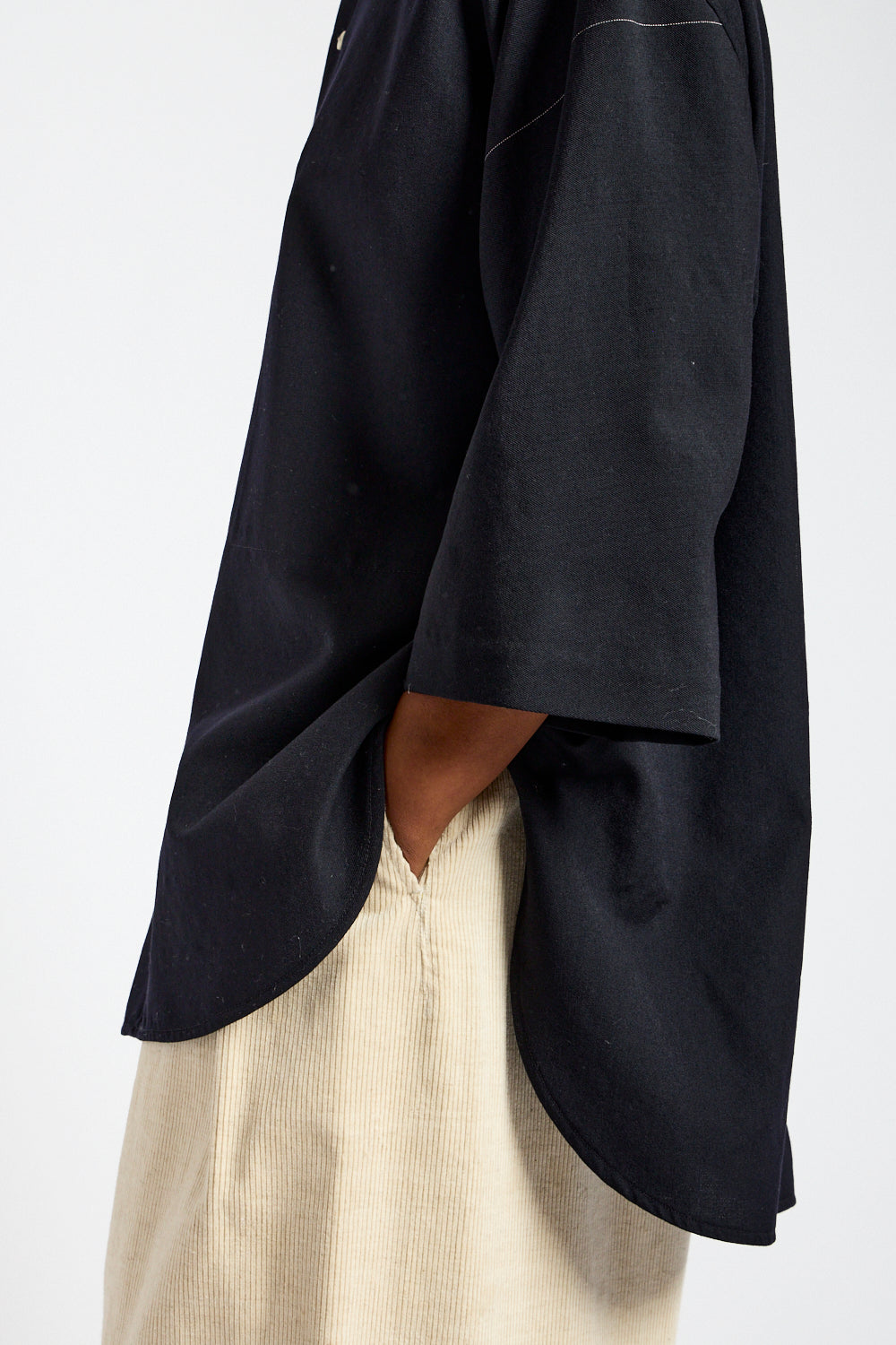 3/4 Sleeve Shirt in Midnight
