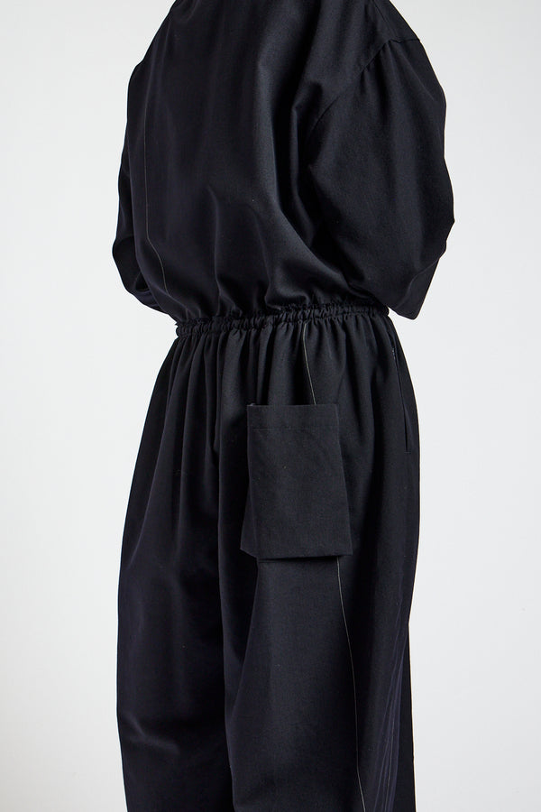 Balloon Jumpsuit in Midnight
