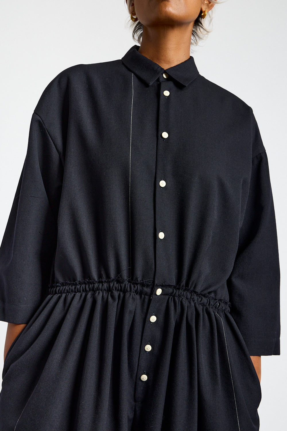 Balloon Jumpsuit in Midnight