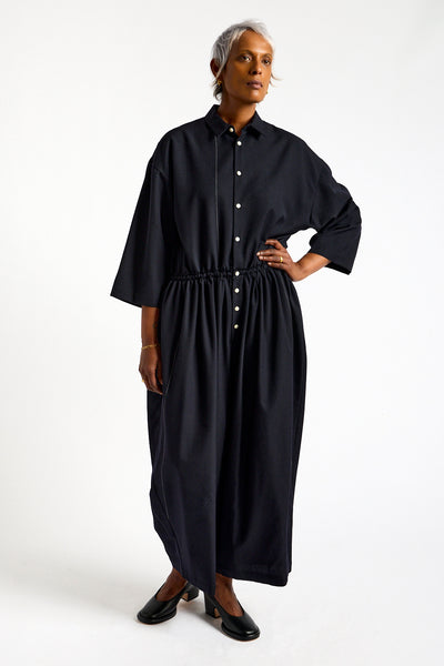 Balloon Jumpsuit in Midnight